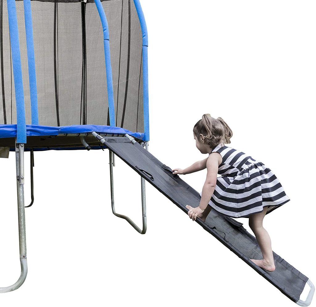 Bounce Down Universal Trampoline Slide Safety Ladder for Kids and Toddlers
