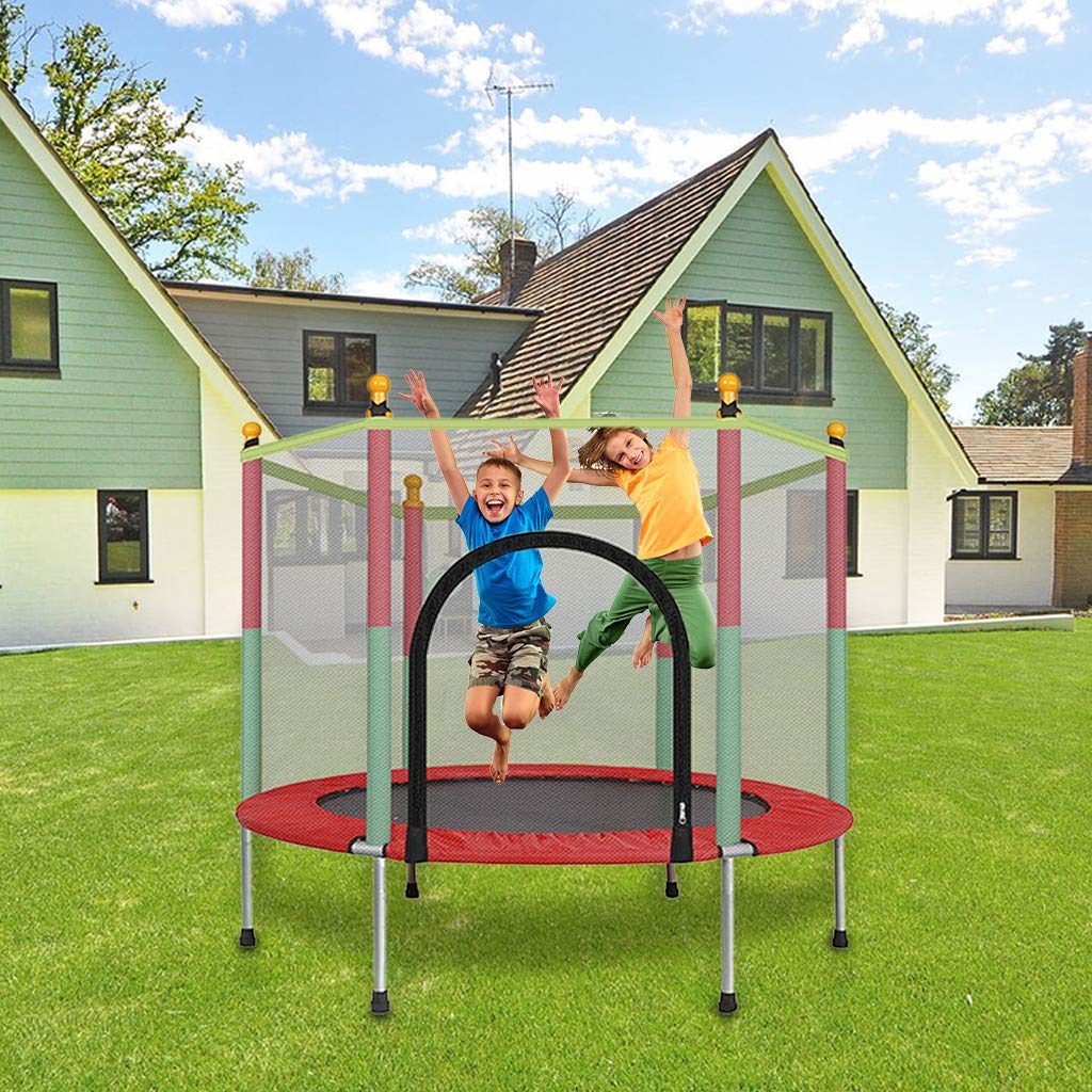 QuHedi trampoline combo bounce jump bed
