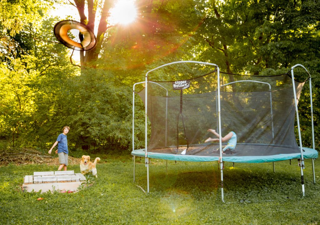 how to secure a trampoline