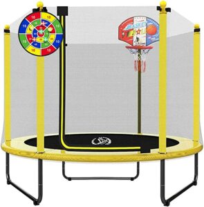 best trampoline with basketball hoop